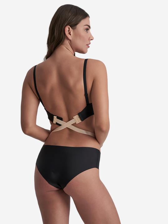 Produktbild Bye Bra 2 Low Back Straps 3 Rows Black (3er Pack, One Size)