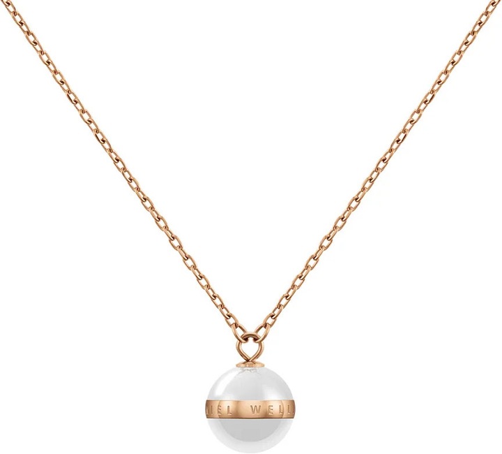 Daniel Wellington Aspiration Halskette Rose Gold (Edelstahl, Emaille)