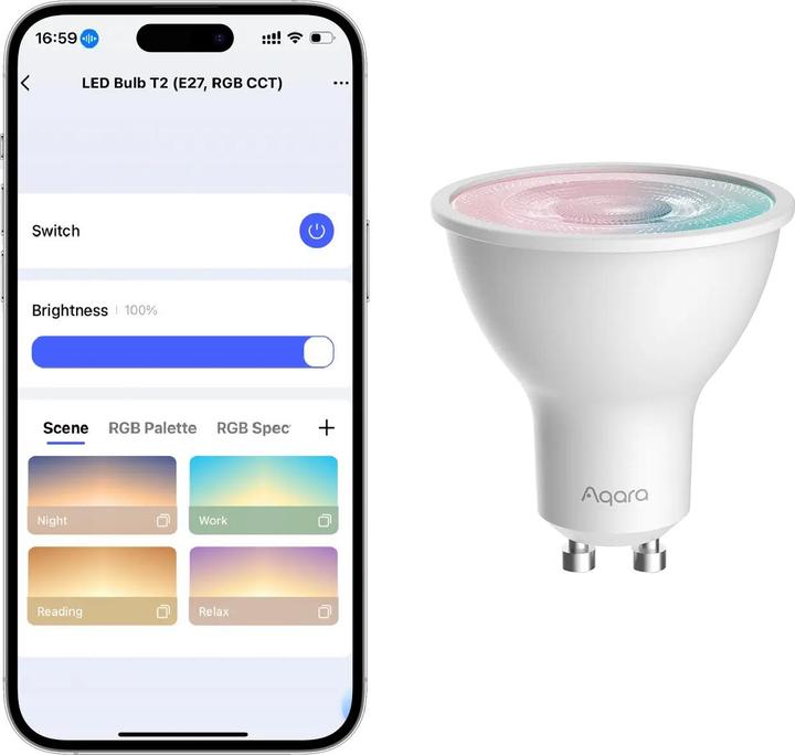 Produktbild Aqara Smarthome (GU10, 4.90 W, 450 lm, 1 x, F)