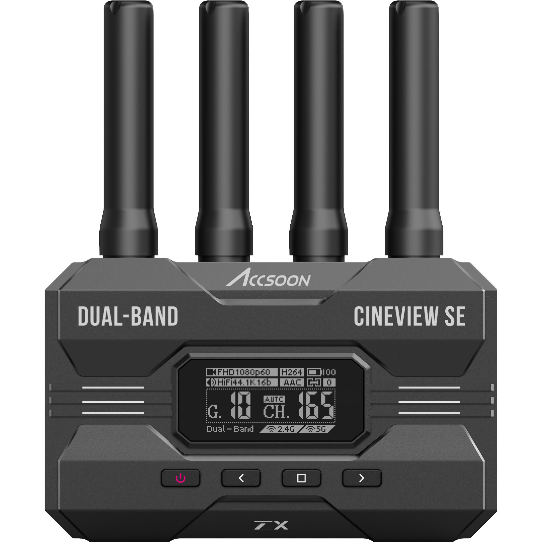 Accsoon CineView SE TX (350 m, HDR), Trasmettitore wireless, Nero