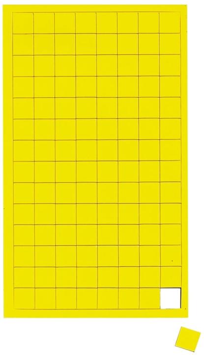 Maul Magnetsymbole Quadrat 10x10mm gelb VE=112 Stück