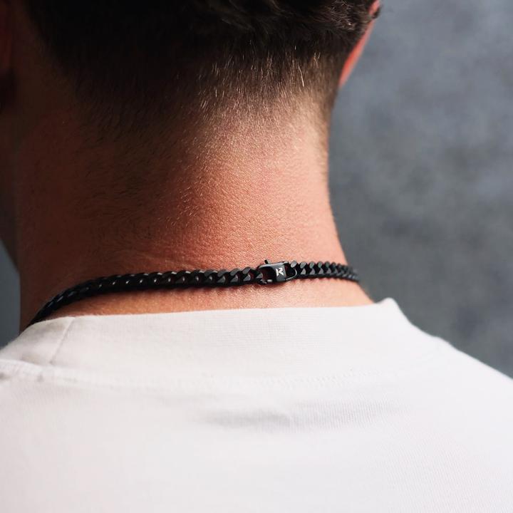 Produktbild K12 - Black Cuban Chain - 6 mm (Chirurgenstahl 316L)