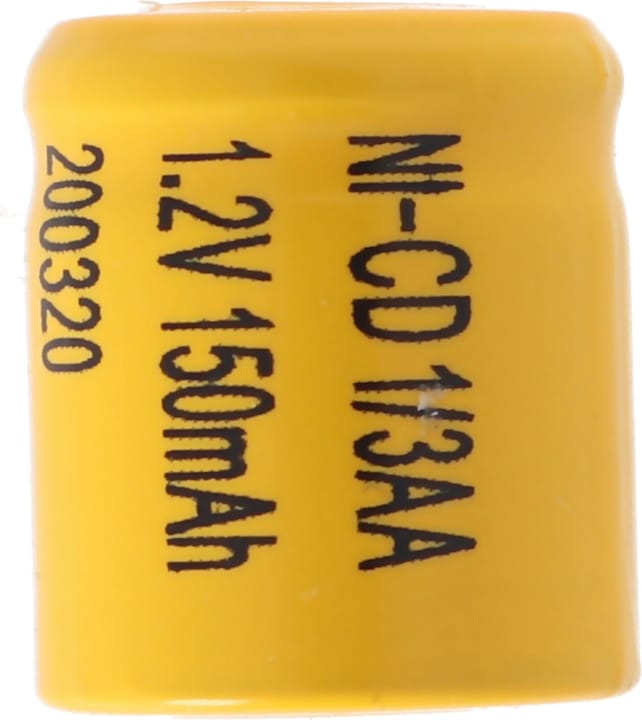 Actual product image Sanyo Battery N-110AA Battery NiCd 1/3 AA Mignon without solder tag 150mAh (1 pcs., AA, 150 mAh)