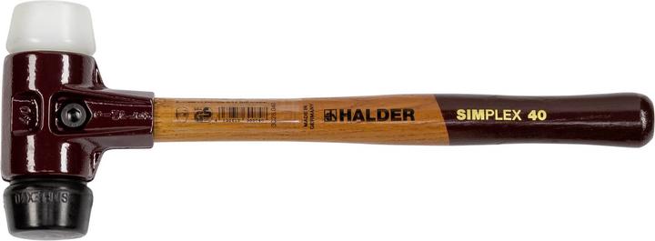 Image du produit Halder Marteau de protection SIMPLEX 40 GUMMIK./NYLON TE SIMPLE (650 g)