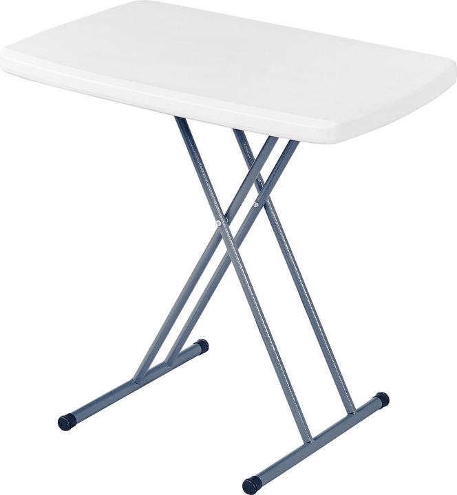 Westerholt Camping Klapptisch, höhenverstellbar, weiss