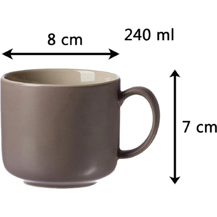 Thumbnail - Ritzenhoff & Breker, Tasse, Kaffeetasse mit Untertasse Jasper (240 ml, 1 x)