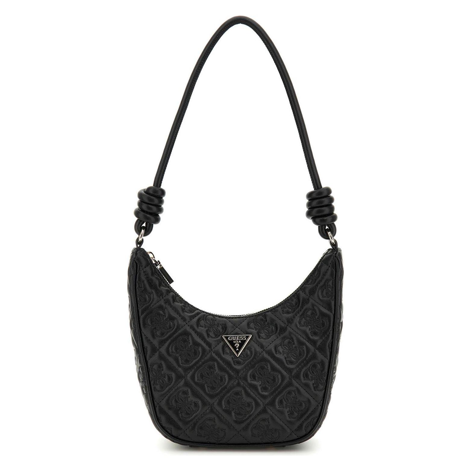 Guess, Damen, Handtasche, Adelasia Top Zip Shoulder Bag, Schwarz