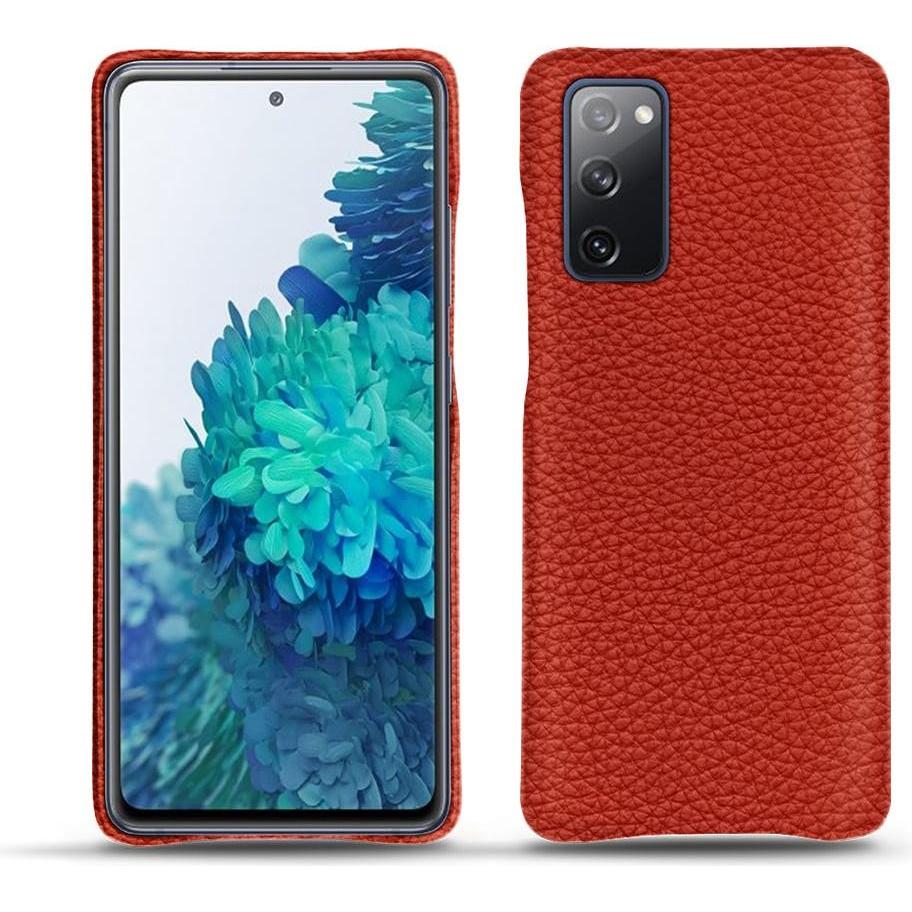Noreve Lederschutzhülle (Samsung Galaxy S20 FE), Smartphone Hülle, Orange