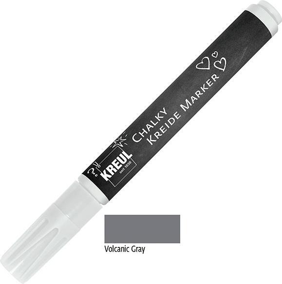 Image du produit Kreul Marqueur craie Chalky medium (Gris volcanique, 4 mm, 1 x)