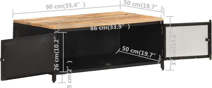 Immagine prodotto vidaXL Couchtisch (90 x 50 x 37 cm)