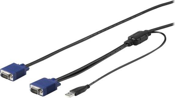 Image du produit StarTech .com Câble KVM USB de 15ft / 4.6m pour consoles montées en rack