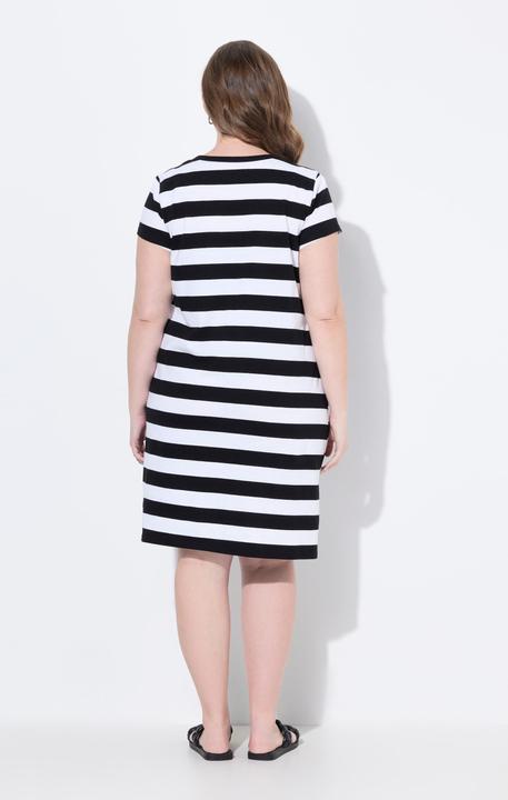Produktbild Ulla Popken Bellieva-Jerseykleid, Raffung, Halbarm (GOTS) (46, 48)