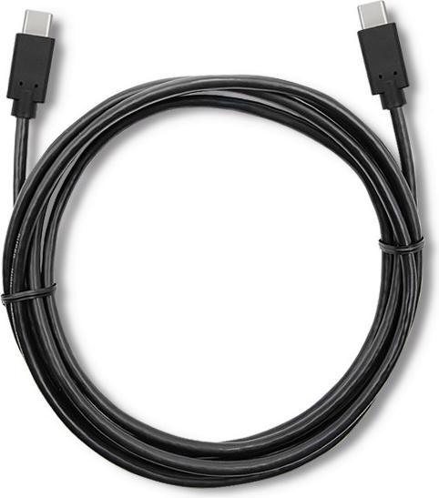 Produktbild Qoltec 52351 USB 3.1 type C male cable USB 3.1 type C male 2m Juodas (2 m, USB 3.2 Gen 1)