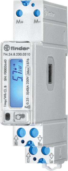 Produktbild Finder 7M.24.8.230.0310 Wechselstromzähler digital 40A MID-konform: Ja 1St.