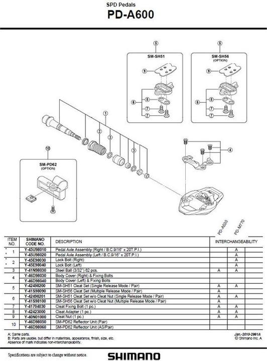 Produktbild Shimano PD-A600 Pedal