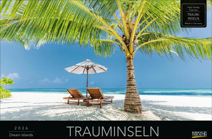 Image du produit Verlag Bildkalender Trauminseln 2026, Papierformat: Kein