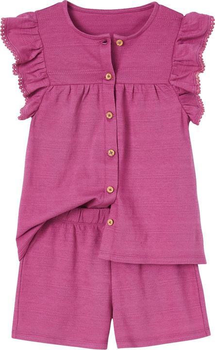 Produktbild Vertbaudet Mädchen-Set: Volant-Top & Shorts