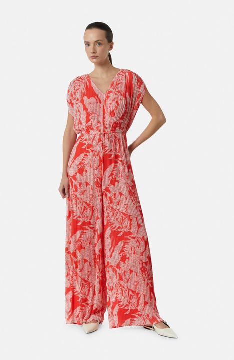 Produktbild Comma Overall Gemusterter Plissee-Overall mit Bindedetail (46)