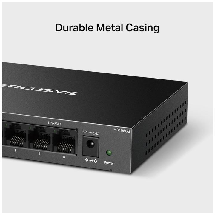 Produktbild Mercusys Switch Ms108gs Desktop 8 Port Gigabit (8 Ports)