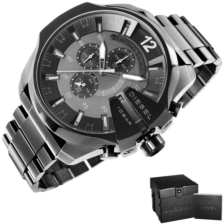 Immagine prodotto Diesel Zegarek Zegarek Męski Mega Chief DZ4355 Czarny (Cronografo, 51 mm)