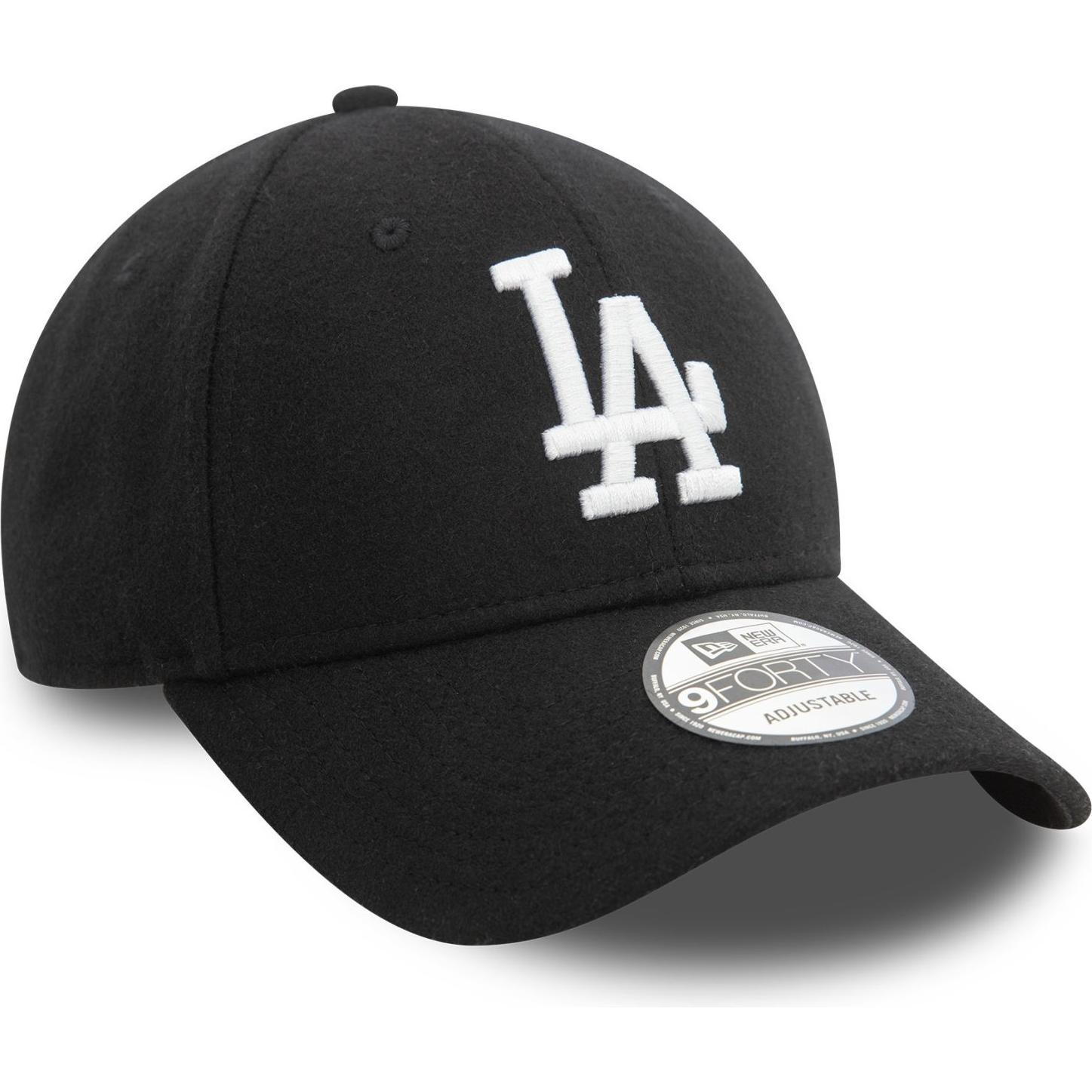 New Era, Herren, Cap, snapback cap los angeles dodgers melton wool 9forty, Schwarz, (One Size)