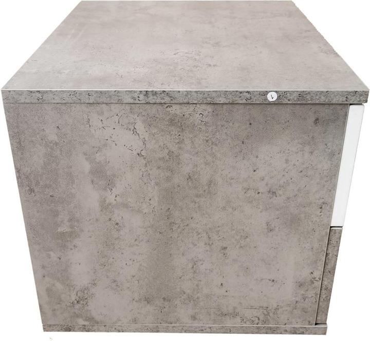 Produktbild HTI-Living Nachtschrank Beton Weiss mit 2 Schubladen Nina (45 x 38 x 38 cm)