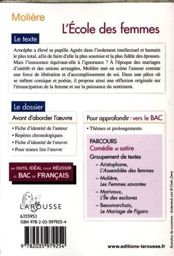 Actual product image L'école des femmes (French, Molière, 2019)