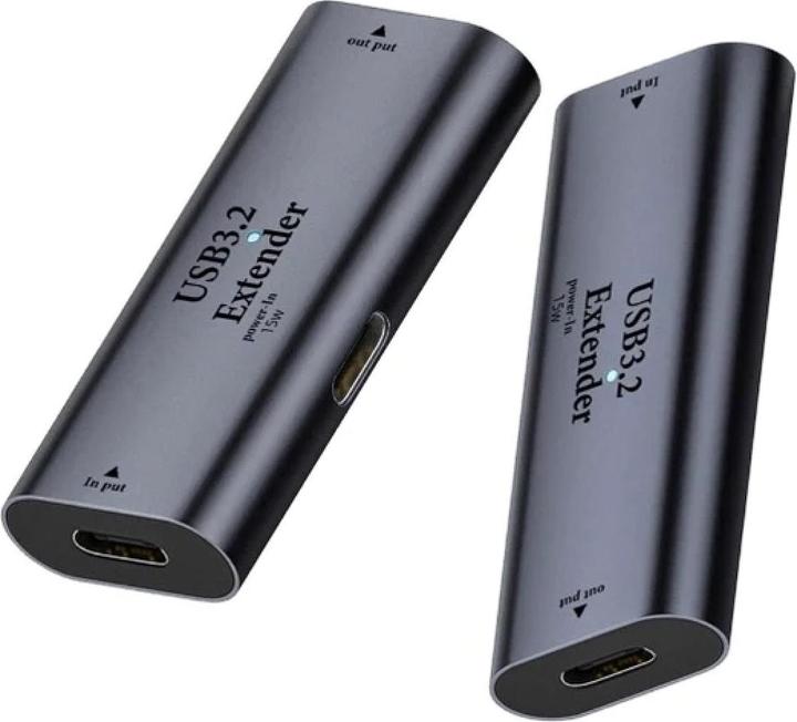 Actual product image PowerGuard USB-C 3.2 zu USB-C 3.2 Kupplung 10m Extender Adapter (USB-C)