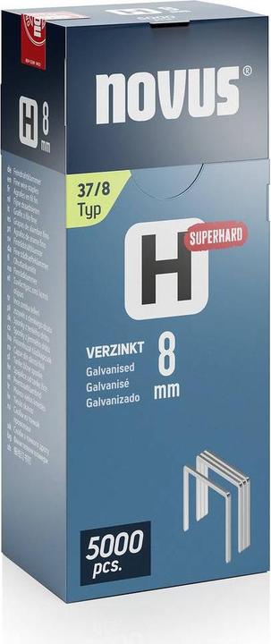 Produktbild Novus Feindrahtklammern H 37 8mm Super Hard