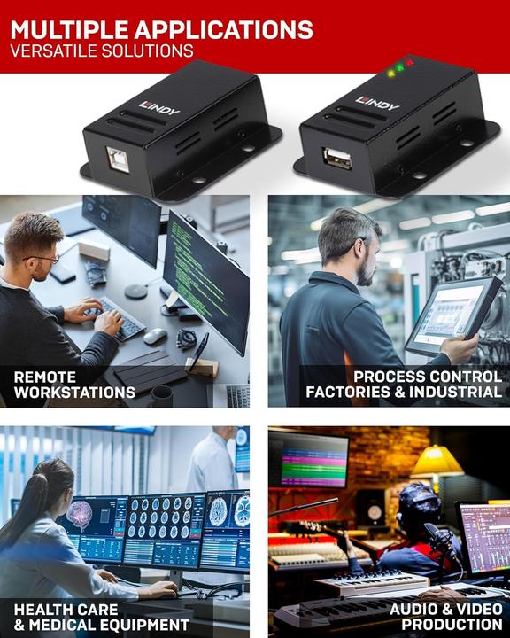 Image du produit Lindy USB 2.0 à (USB-A, 4 ports)