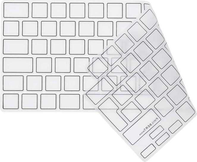 Produktbild Philbert Design KB Cover MacBook Pro/Air 13-14-16’’ 2021-2022 TRNSP/Black