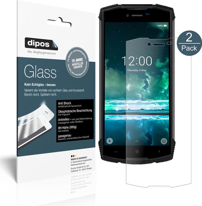 Protection écran en verre trempé 2 Pack pour Doogee S59 Pro - Film anti-chocs ultra-clair HD