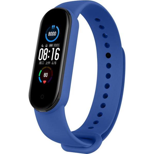 Thumbnail - Strap-it Armband (Silikon, Mi Band 6), Uhrenarmband, Blau