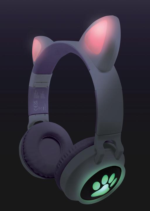 Actual product image Lexibook Cat ear and lightings bluetooth headphones (HPBTKT)