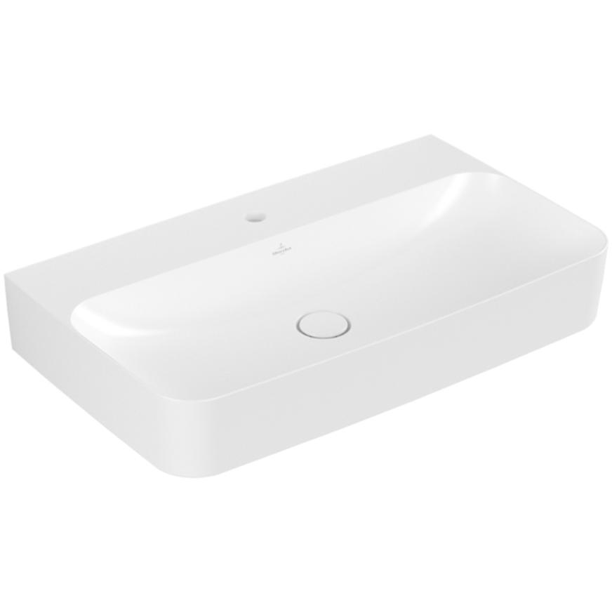 Villeroy & Boch, Waschbecken, V&B Waschtisch FINION ohne ÜL 800x470mm stone white C+ (470 mm, 800 mm)
