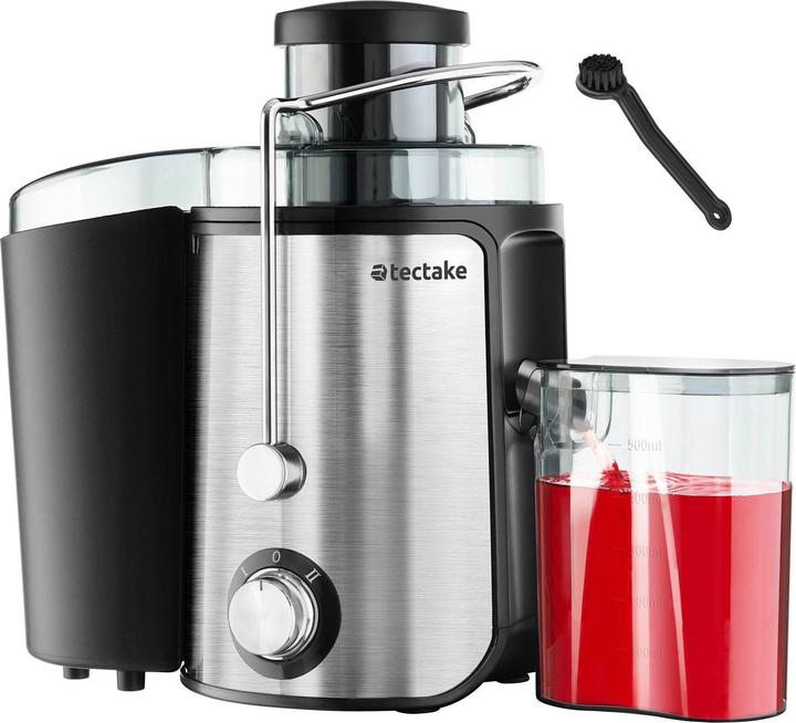 tectake Juicer Frufi - 2 speed settings, stainless steel, 500 ml capacity, 600W
