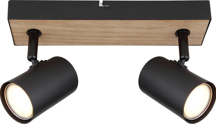 Produktbild Globo Strahler Robby I schwarz matt 2xGU10 (GU10)