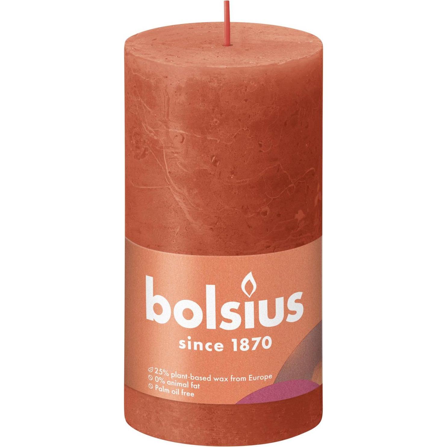 4x Bolsius, Kerzen, Stumpenkerze 'Rustiko Shine' (1 Stk.)