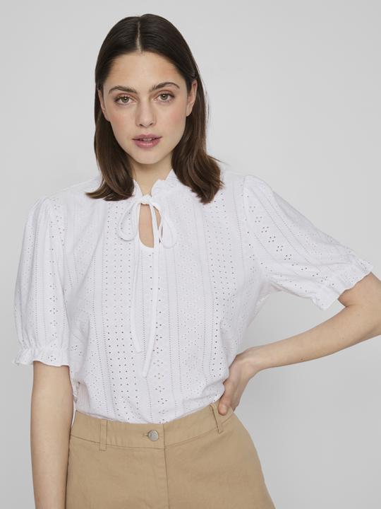 Immagine prodotto Vila Top con scollo a cravatta e maniche corte (M)