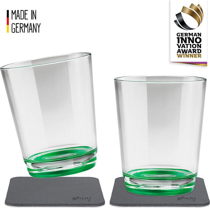 Produktbild Silwy Outdoor-Trinkglas Sour Green 2er-Set magnetisch