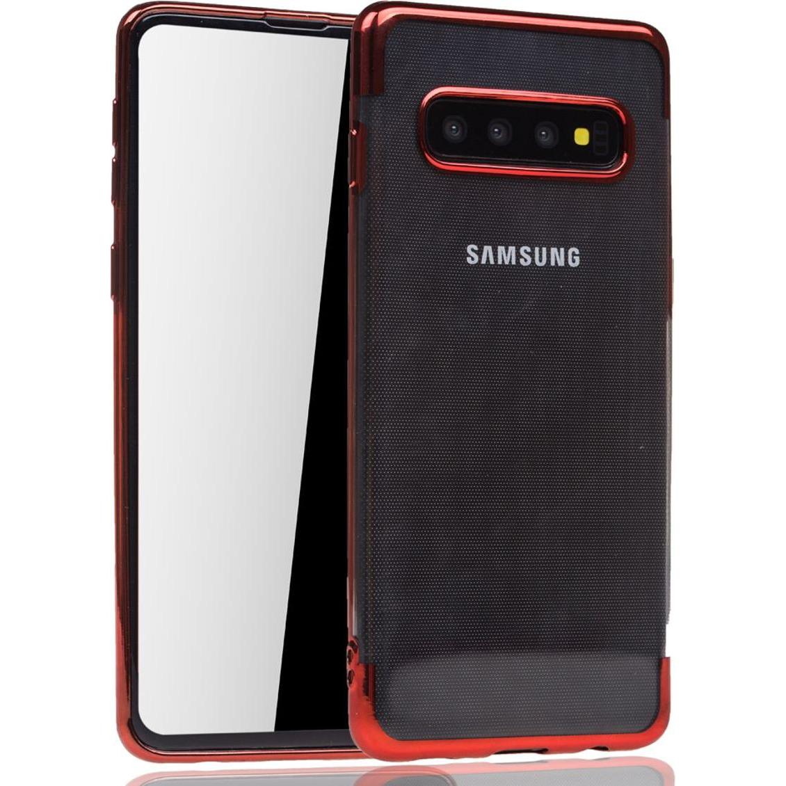 König Design Handyhülle für Samsung Galaxy S10 Plus Schutzcase Backcover Bumper Etuis Rot (Samsung Galaxy S10+), Smartph...