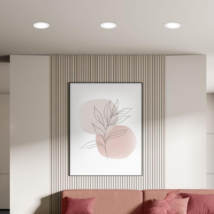 Actual product image Briloner Ultra-flat LED recessed lights set of 3 - Flat star (660 lm)