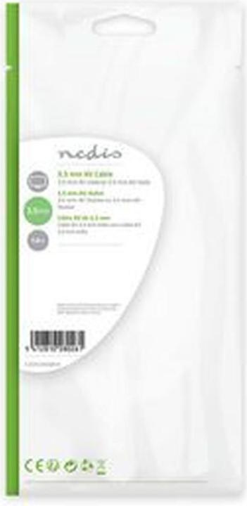 Image du produit Nedis Prise jack 3.5mm 4 pôles des deux côtés, noir, 1.0m (1 m, 2,5 mm)