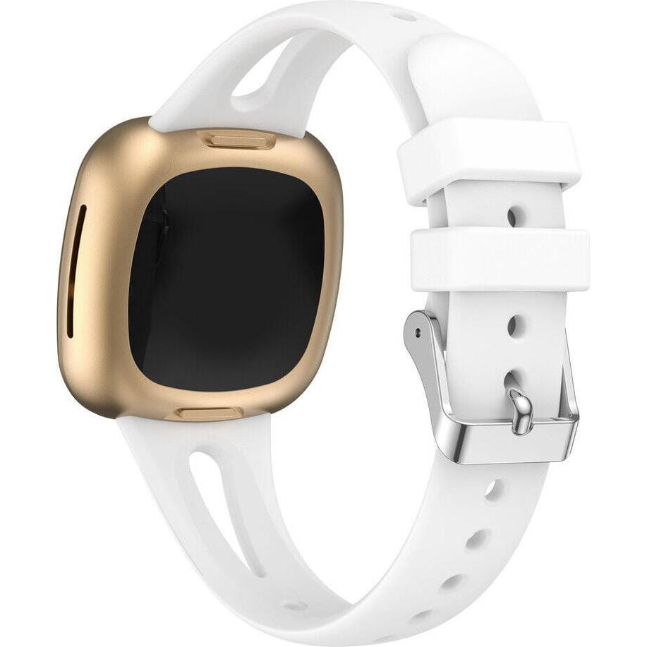 Thumbnail - Strap-it Silikonarmband (Silikon, Versa 3), Uhrenarmband, Weiss