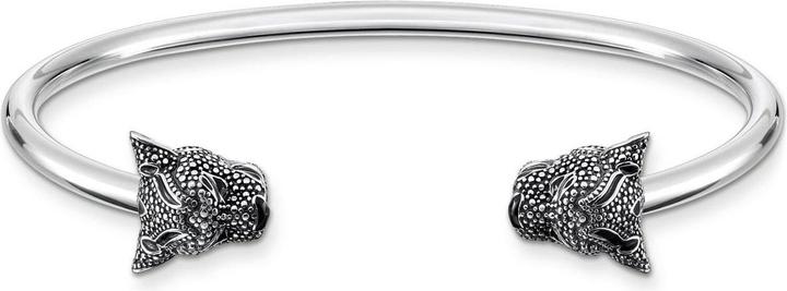 Actual product image Thomas Sabo Bangle Black Cat (Enamel, Silver 925)