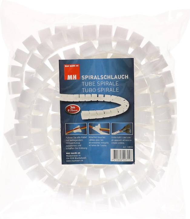 Produktbild Max Hauri Cable Home Kabelmanagement Set: Box gross + Safety-Line + Spiralschlauch