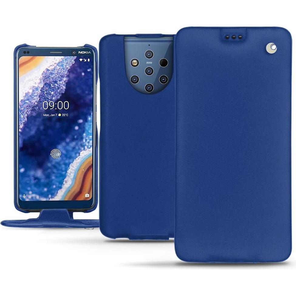 Thumbnail - Noreve Lederschutzhülle vertikal (Nokia 9 PureView), Smartphone Hülle, Blau