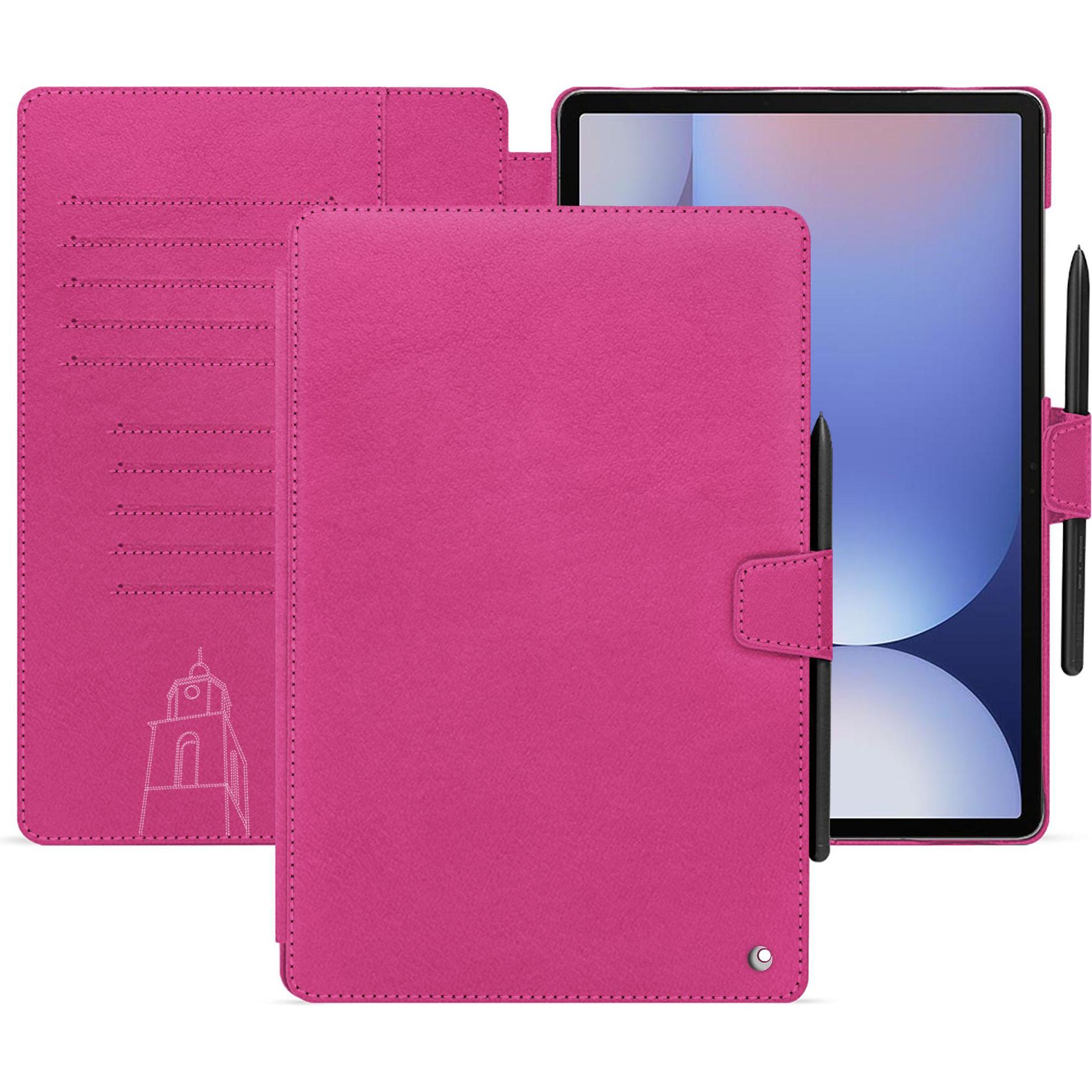 Noreve Lederschutzhülle für Samsung Galaxy Tab S10+ (Galaxy Tab S10+), Tablet Hülle, Rosa