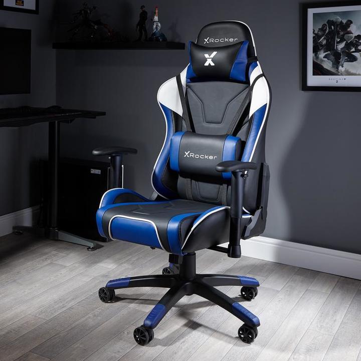 Produktbild X Rocker X-Rocker Agility Ergonomische Gaming Stoel - Blauw