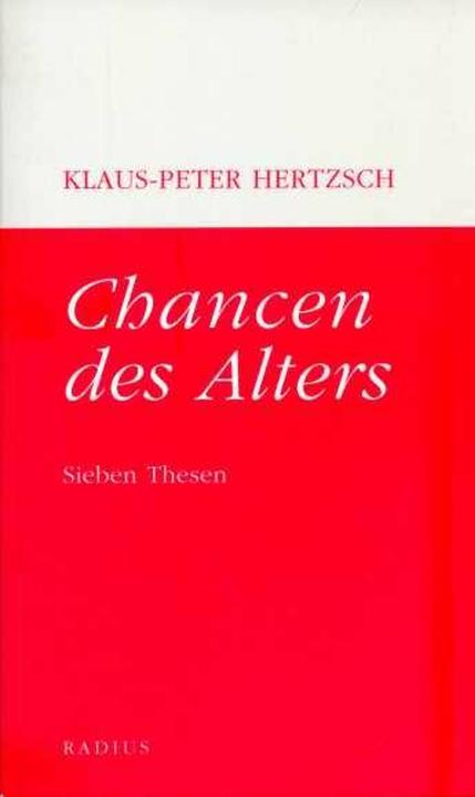 Produktbild Chancen des Alters (Deutsch, Klaus-Peter Hertzsch, 2008)